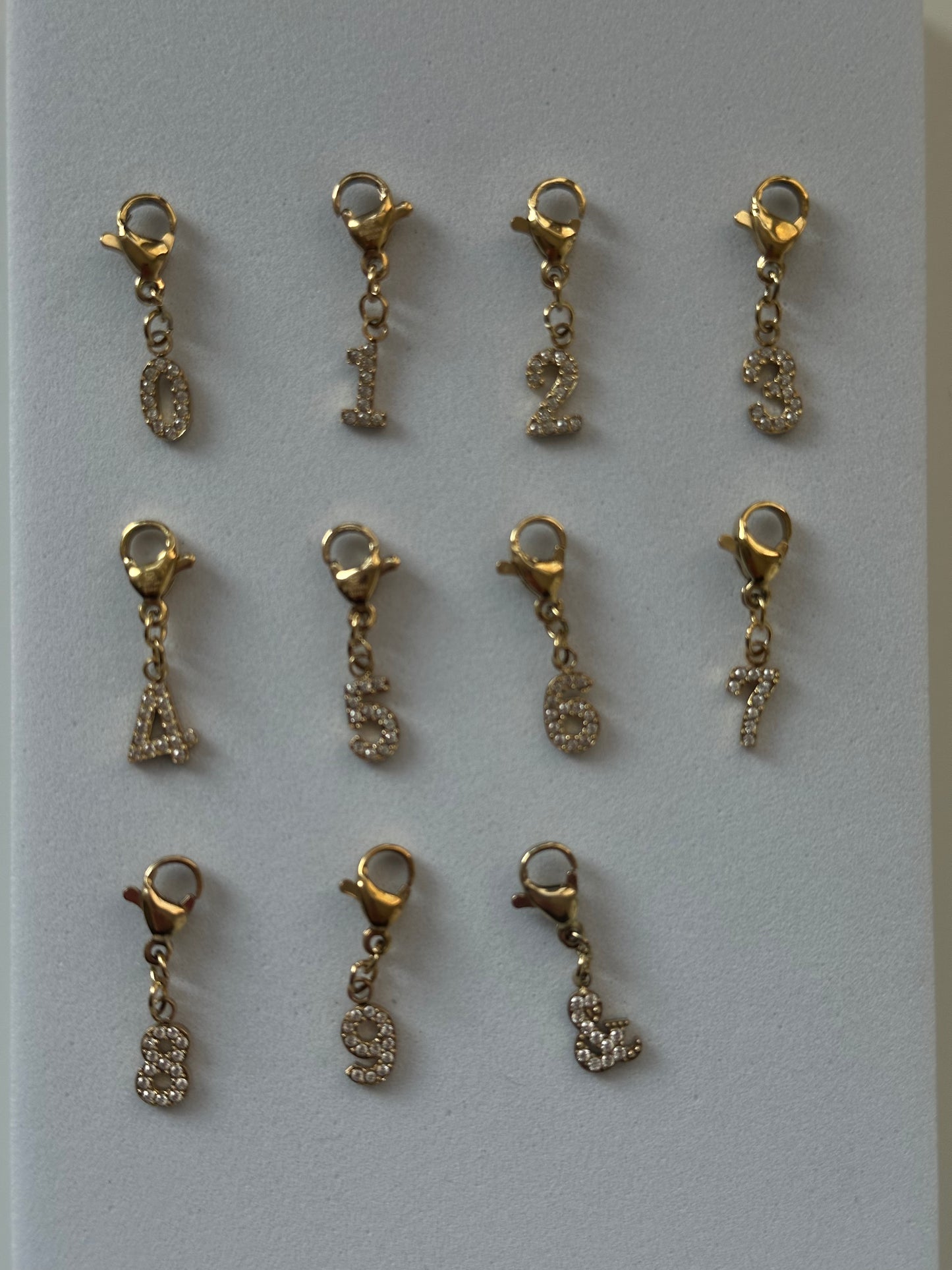 Pendentif nombre strass