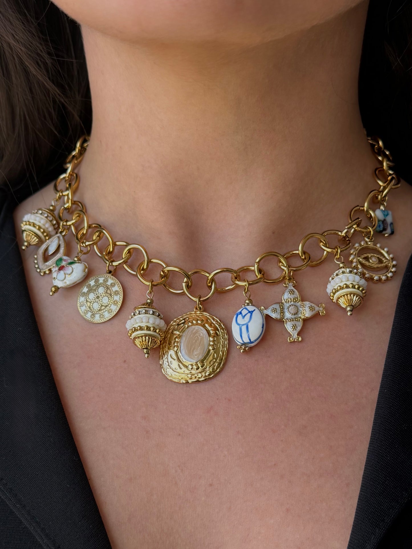 Collier Marbella blanc