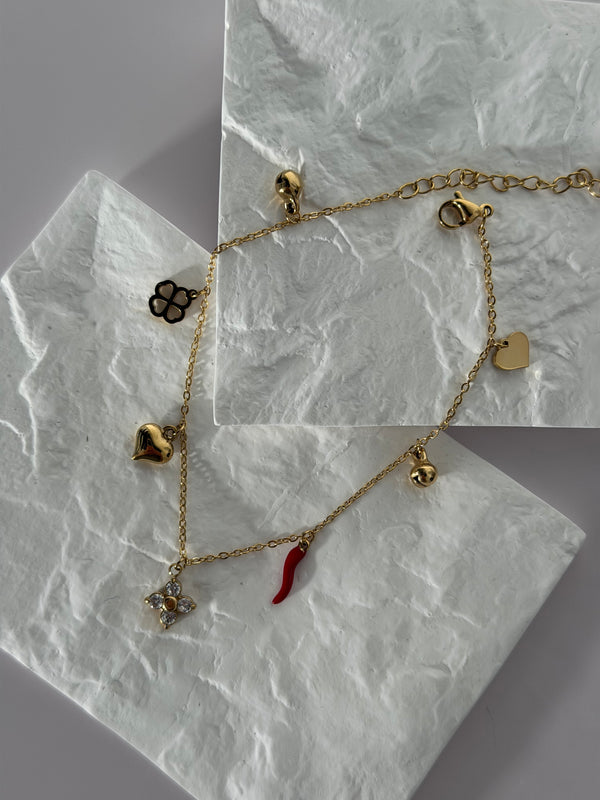 Chaîne de cheville piment