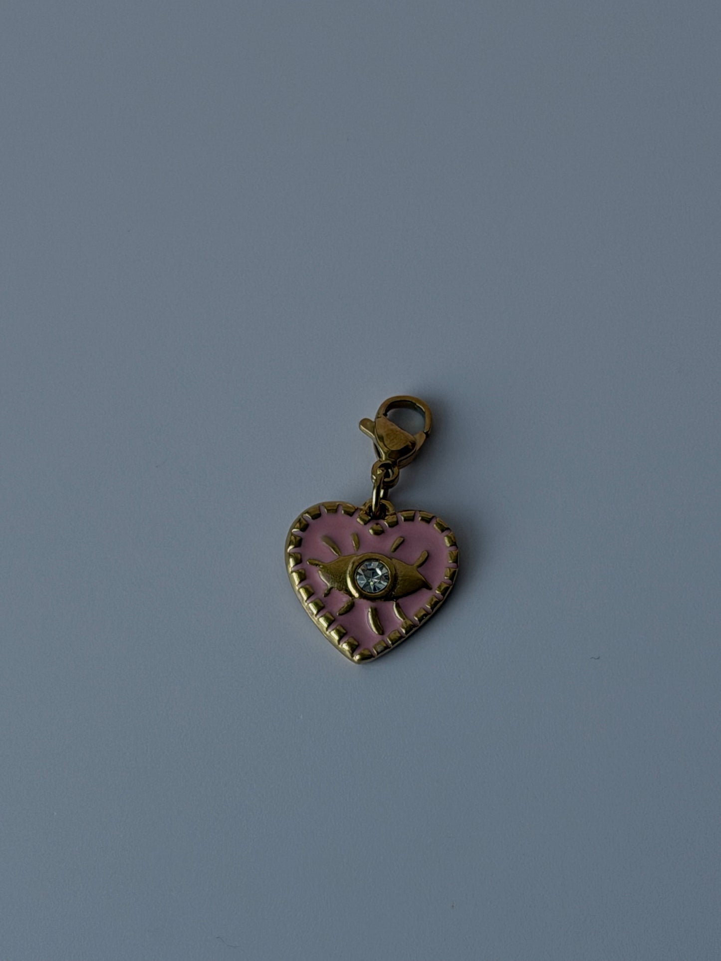 Pendentif cœur rose