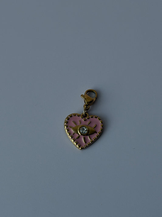 Pendentif cœur rose